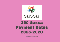 350 Sassa Payment Dates 2025-2026