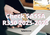 Check SASSA r350 2025-2026