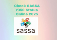 Check SASSA r350 Status Online 2025