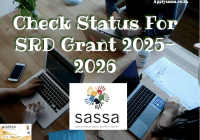 Check Status For SRD Grant 2025-2026