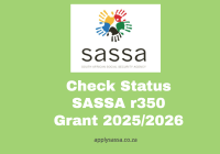 Check Status SASSA r350 Grant 2025/2026