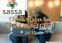 Check Status for SASSA Relief Grant 2025
