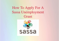 How To Apply For A Sassa Unemployment Grant