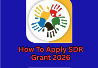 How To Apply SDR Grant 2026