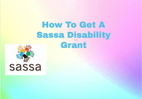 How To Get A Sassa Disability Grant