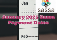 January 2025 Sassa Payment Dates