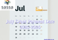 July Grant Payment Date 2025-2026