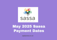 May 2025 Sassa Payment Dates