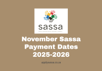 November Sassa Payment Dates 2025-2026