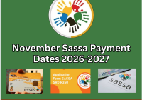 November Sassa Payment Dates 2026-2027