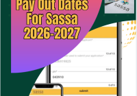 Pay Out Dates For Sassa 2026-2027