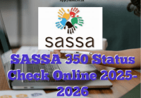 SASSA 350 Status Check Online 2025-2026
