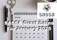 SASSA Grant Dates For January 2025