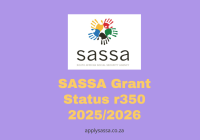 SASSA Grant Status r350 2025/2026