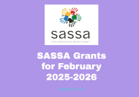 SASSA Grants for February 2025-2026