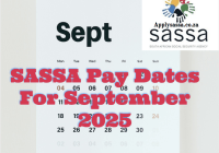SASSA Pay Dates For September 2025