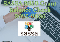 SASSA R350 Grant Balance Check 2025-2026
