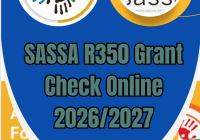 SASSA R350 Grant Check Online 2026/2027
