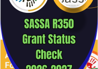 SASSA R350 Grant Status Check 2026-2027