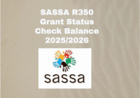 SASSA R350 Grant Status Check Balance 2025/2026