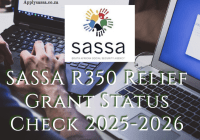 SASSA R350 Relief Grant Status Check 2025-2026