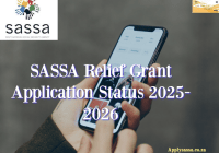 SASSA Relief Grant Application Status 2025-2026