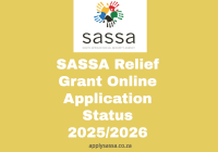 SASSA Relief Grant Online Application Status 2025/2026