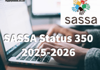 SASSA Status 350 2025-2026