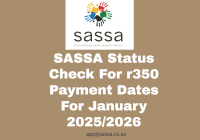 SASSA Status Check For r350 Payment Dates For January 2025/2026