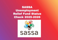 SASSA Unemployment Relief Fund Status Check 2025-2026