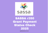 SASSA r350 Grant Payment Status Check 2025