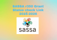 SASSA r350 Grant Status check Link 2025-2026