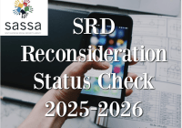 SRD Reconsideration Status Check 2025-2026