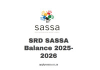 SRD SASSA Balance 2025-2026