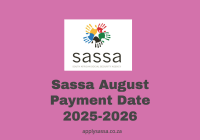 Sassa August Payment Date 2025-2026
