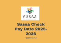 Sassa Check Pay Date 2025-2026