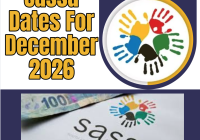 Sassa Dates For December 2026