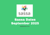 Sassa Dates September 2025