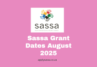 Sassa Grant Dates August 2025