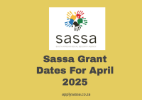 Sassa Grant Dates For April 2025