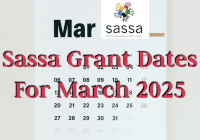 Sassa Grant Dates For March 2025