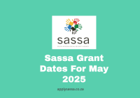 Sassa Grant Dates For May 2025