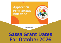 Sassa Grant Dates For October 2026