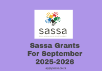 Sassa Grants For September 2025-2026