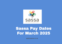 Sassa Pay Dates For March 2025