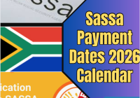 Sassa Payment Dates 2026 Calendar