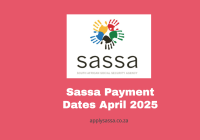 Sassa Payment Dates April 2025