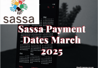 Sassa Payment Dates March 2025