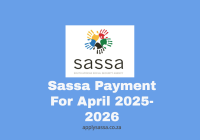 Sassa Payment For April 2025-2026