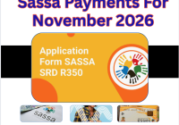 Sassa Payments For November 2026